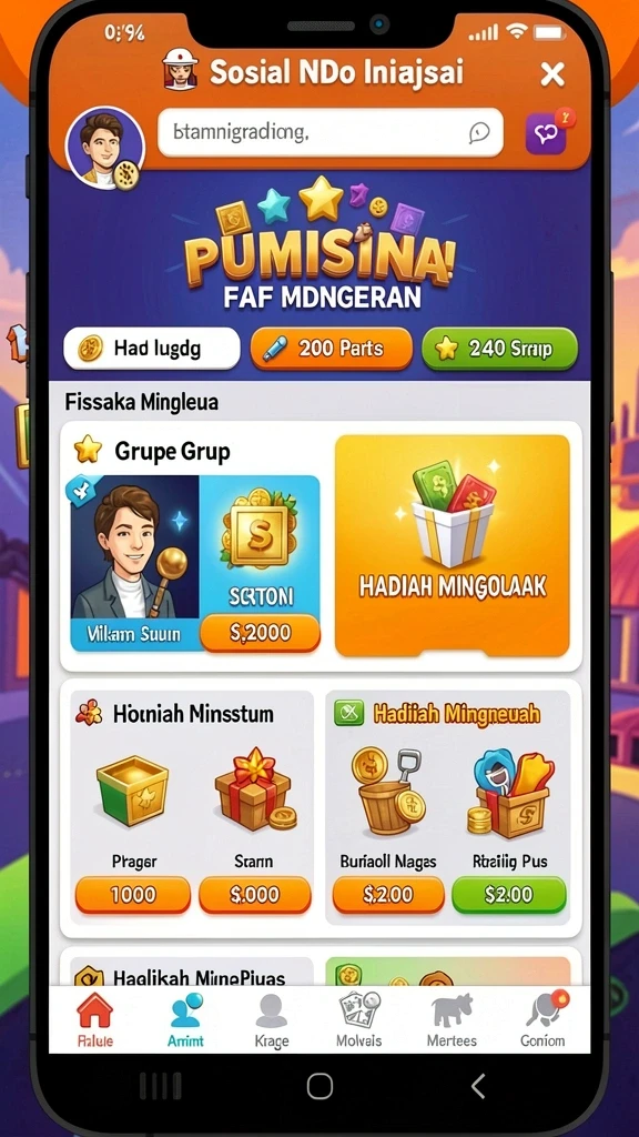 Fitur sosial yang memungkinkan interaksi antar pemain.