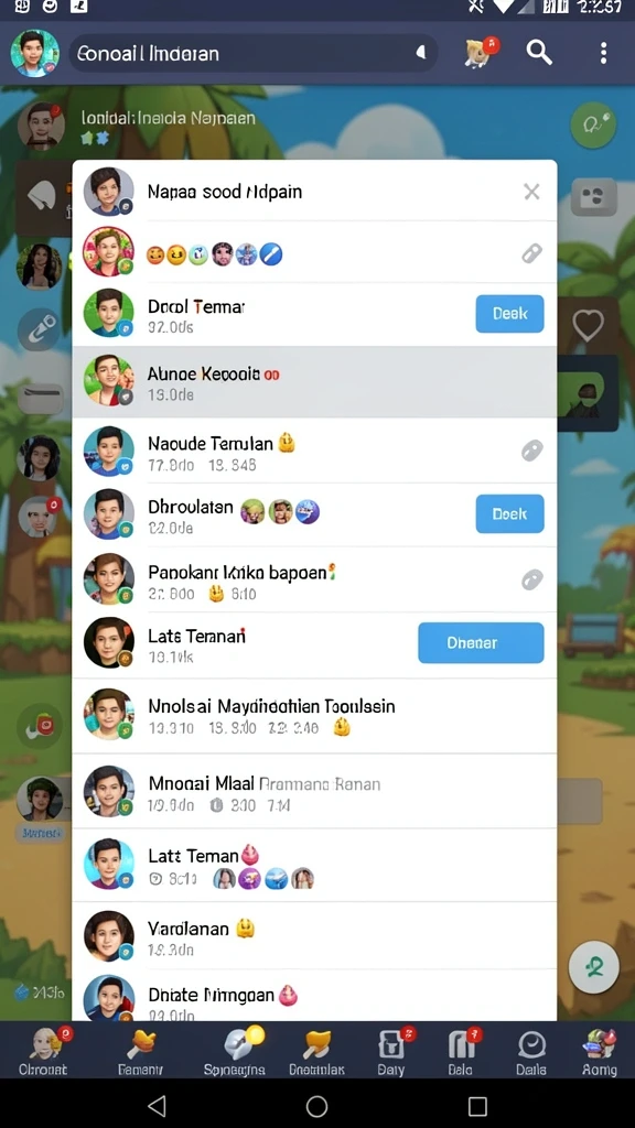 Screenshot fitur baru yang memperlihatkan level menantang.