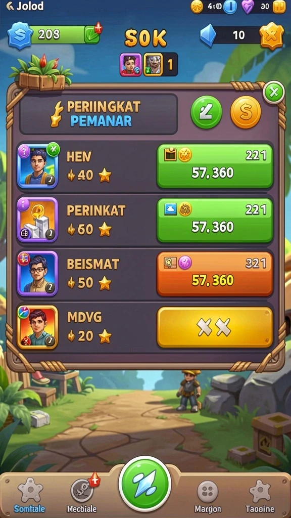 Tampilan awal aplikasi 9777WIN yang menarik.