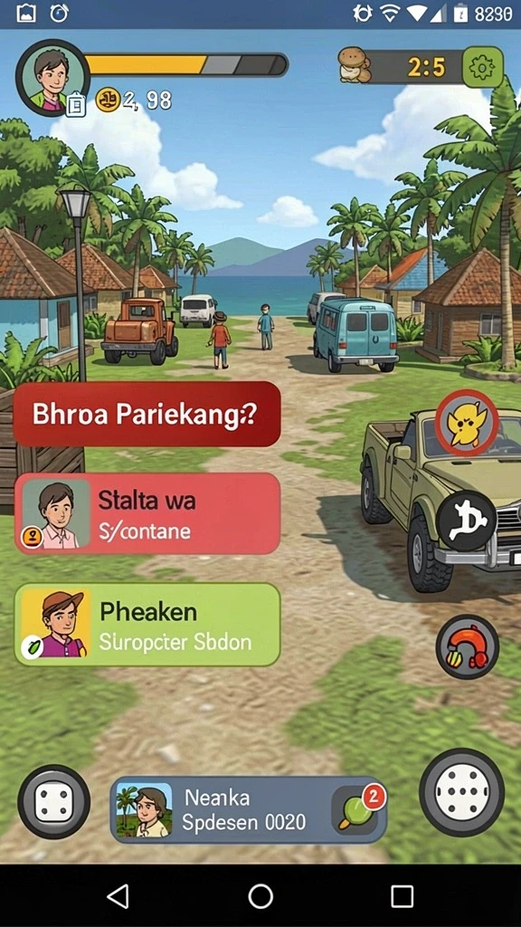 Tampilan grafis yang menarik dan colorful.