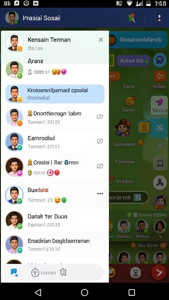 Tampilan awal yang menarik dan penuh warna.