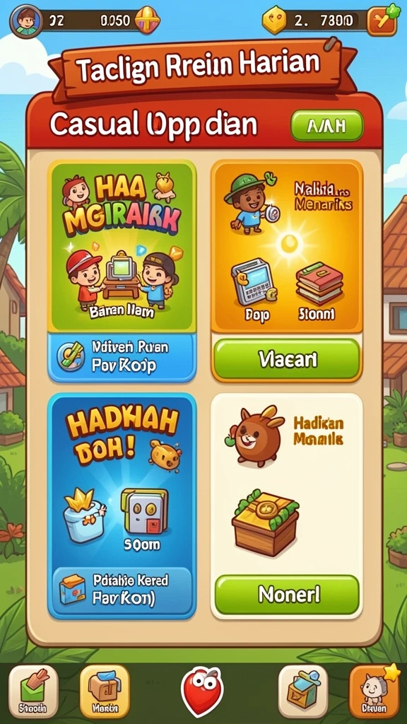 Tantangan yang menarik dengan berbagai misi seru.