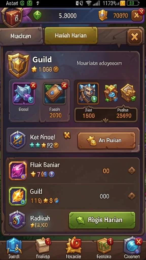 Mode permainan yang bervariasi dan menantang.