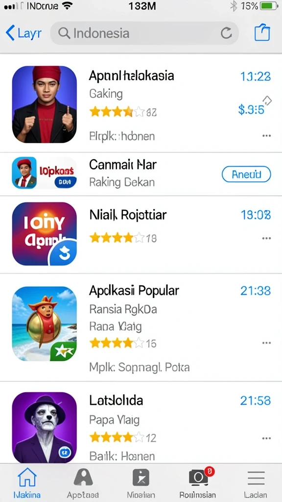 Tampilan awal yang menarik dan penuh warna.