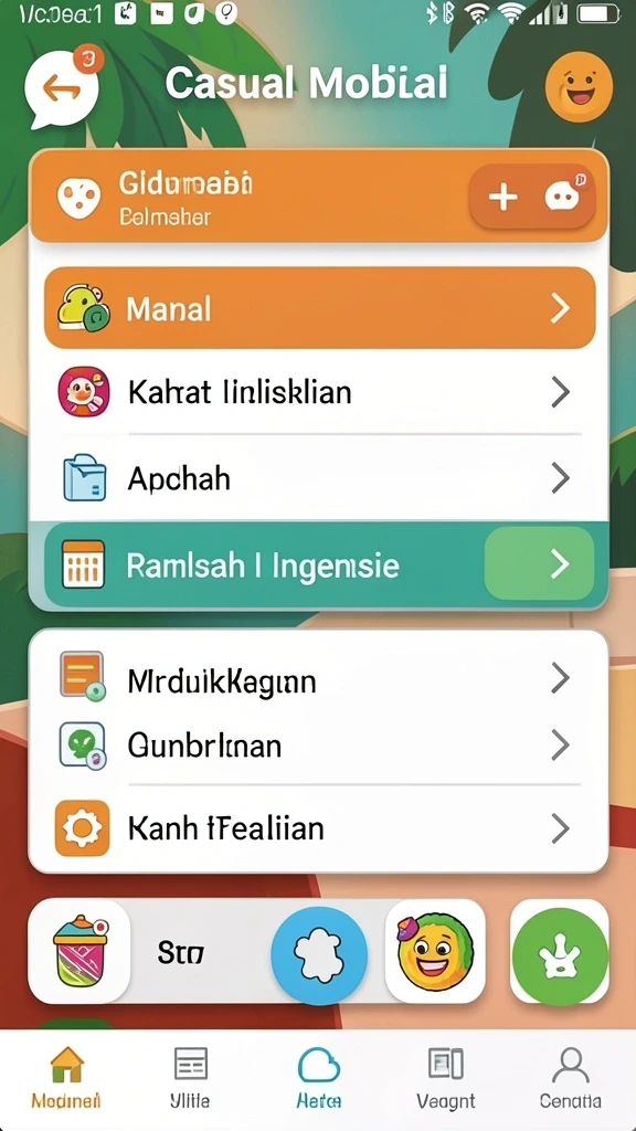 Beragam karakter dan item menarik.