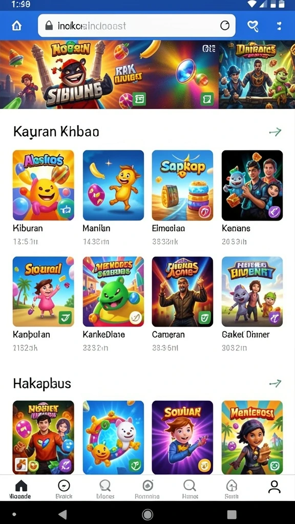 Berbagai pilihan permainan dengan variasi yang menarik.