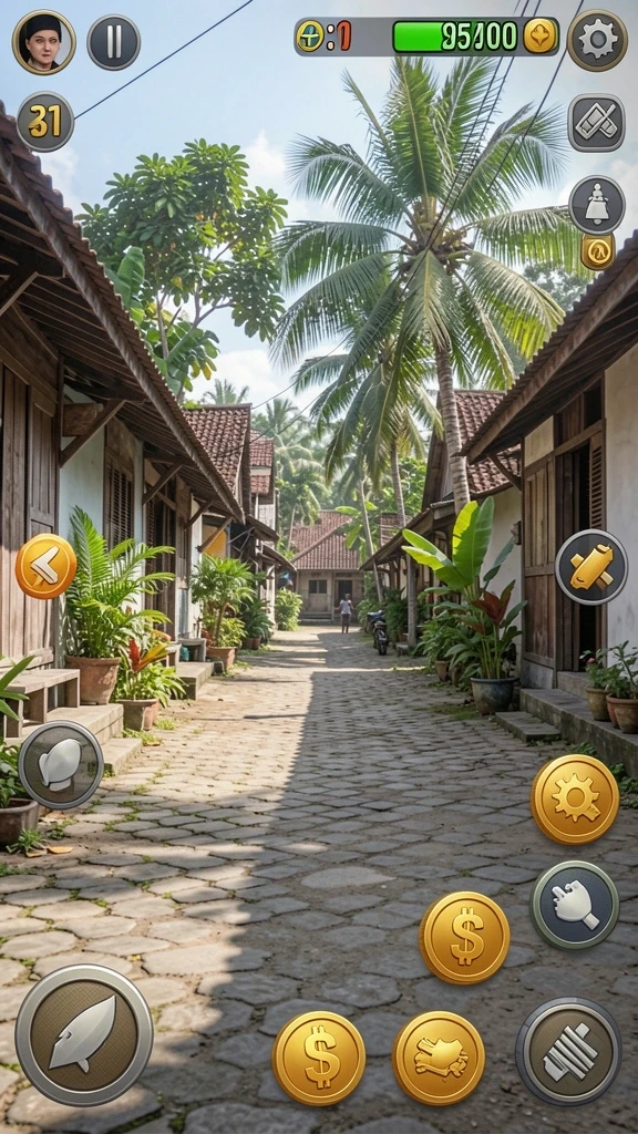 Paparan permainan yang mendebarkan dan seru.