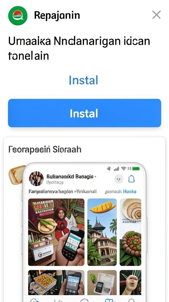 Tampilan antarmuka yang modern dan menarik.