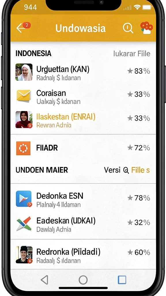 Tampilan antarmuka yang menarik dan mudah digunakan.