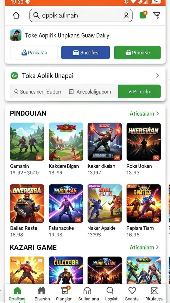 Tampilan antarmuka utama SURGA77 yang menarik.