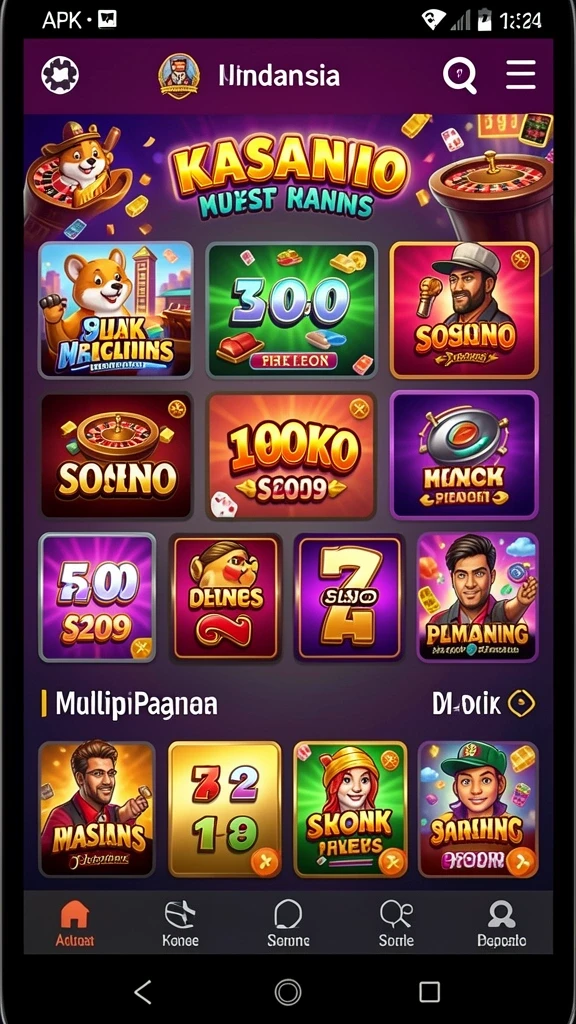 Tampilan awal game UH77 yang memikat.