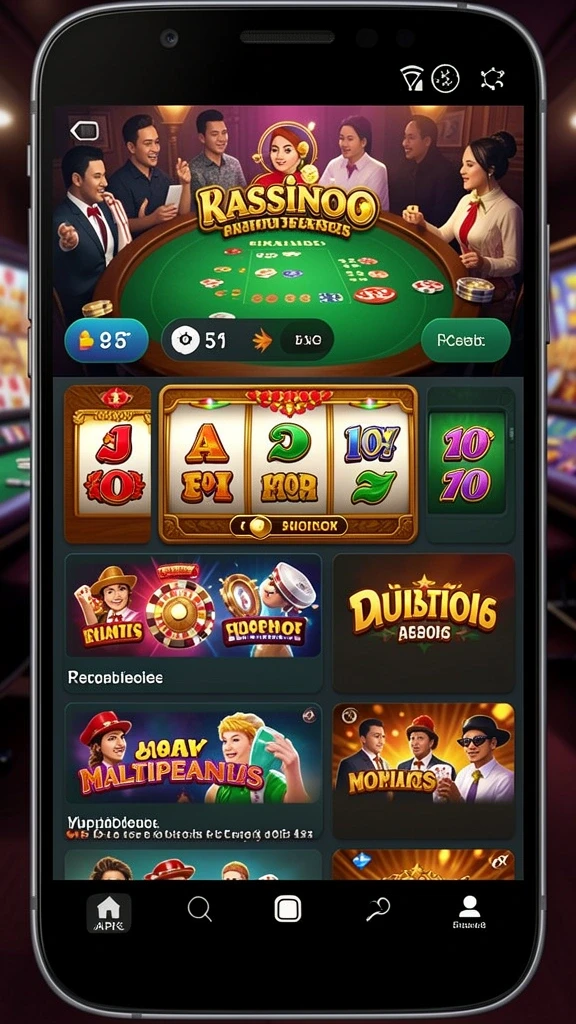 Layar pemilihan mode permainan yang bervariasi.