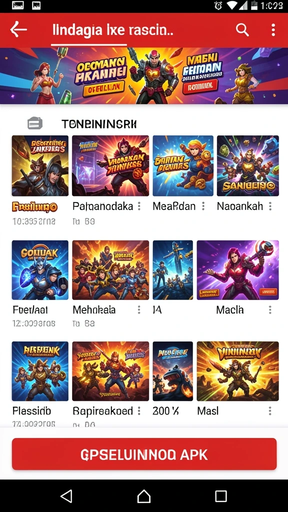 Karakter heroik dalam aksi penuh warna.