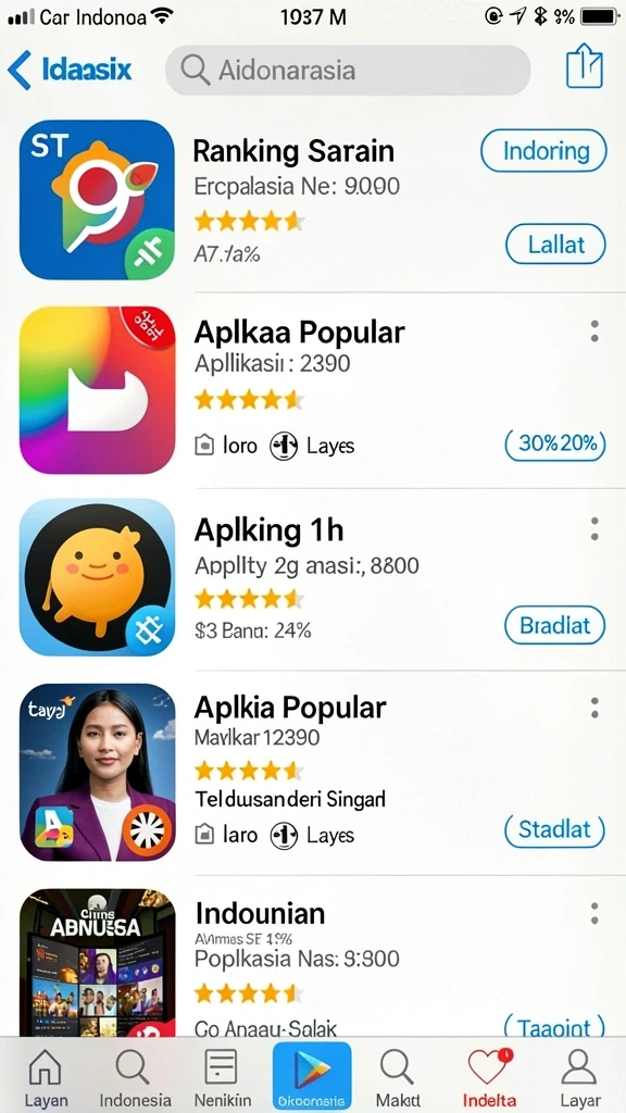 Tampilan awal yang menarik dan intuitif.